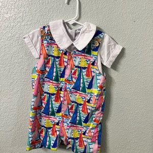 Smockingbird Shortall sailboat print